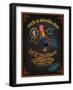 Chalkboard Poster for Chicken Restaurant-LanaN.-Framed Art Print