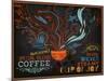 Chalkboard Poster for Coffee Shop-LanaN.-Mounted Art Print