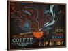 Chalkboard Poster for Coffee Shop-LanaN.-Stretched Canvas