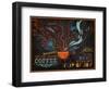 Chalkboard Poster for Coffee Shop-LanaN.-Framed Art Print