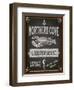 Chalkboard Poster for Seafood Restaurant-LanaN.-Framed Art Print