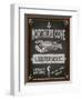 Chalkboard Poster for Seafood Restaurant-LanaN.-Framed Art Print