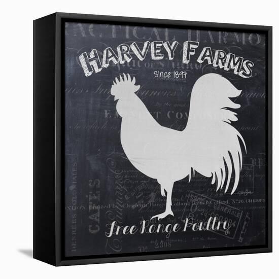 Chalkboard Poultry-Stimson, Diane Stimson-Framed Stretched Canvas