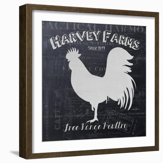 Chalkboard Poultry-Stimson, Diane Stimson-Framed Art Print