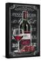 Chalkboard Sign Vin Rouge-Chad Barrett-Framed Stretched Canvas