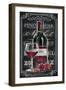 Chalkboard Sign Vin Rouge-Chad Barrett-Framed Art Print