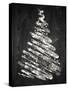 Chalkboard Tree 1-Victoria Brown-Stretched Canvas