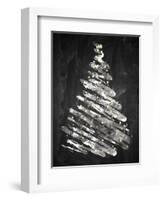 Chalkboard Tree 1-Victoria Brown-Framed Art Print