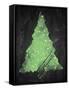 Chalkboard Tree 2-Victoria Brown-Framed Stretched Canvas