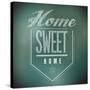 Chalkboard Vintage Home Sweet Home Sign Poster-alexmillos-Stretched Canvas