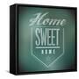 Chalkboard Vintage Home Sweet Home Sign Poster-alexmillos-Framed Stretched Canvas