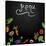 Chalkboard with Vegetables for Restaurant Menu-BerSonnE-Stretched Canvas