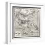 Chalkidiki Old Map, Greece. Created By Vuillemin, Published On Le Tour Du Monde, Paris, 1860-marzolino-Framed Art Print