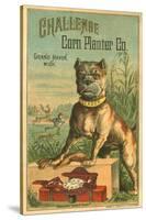 Challenge Corn Planter Co. Trade Card with Bulldog-null-Stretched Canvas
