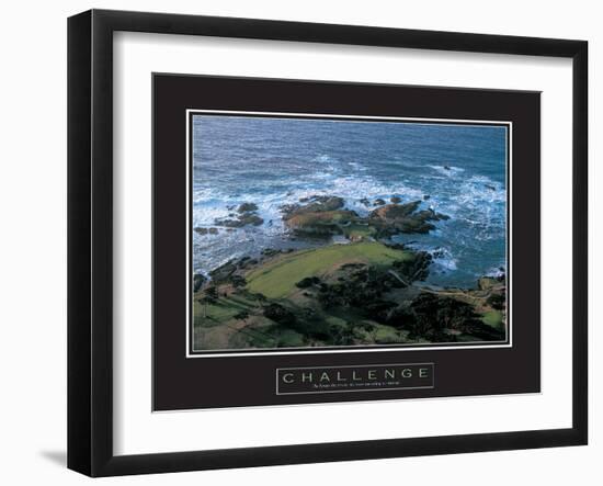 Challenge - Golf Ocean-unknown unknown-Framed Photo