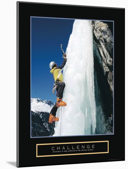 Challenge - Ice Climber-Unknown Unknown-Mounted Photo