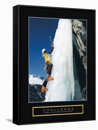 Challenge - Ice Climber-Unknown Unknown-Framed Stretched Canvas