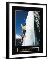 Challenge - Ice Climber-Unknown Unknown-Framed Photo
