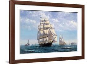 Challenge, Leaving New York-Roy Cross-Framed Art Print