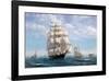 Challenge, Leaving New York-Roy Cross-Framed Art Print