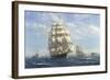 Challenge, Leaving New York-Roy Cross-Framed Art Print