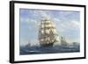 Challenge, Leaving New York-Roy Cross-Framed Art Print