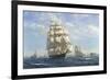 Challenge, Leaving New York-Roy Cross-Framed Premium Giclee Print