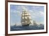 Challenge, Leaving New York-Roy Cross-Framed Art Print