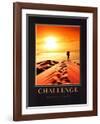 Challenge: Runner-null-Framed Art Print