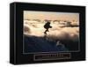 Challenge - Skier in Clouds-Unknown Unknown-Framed Stretched Canvas