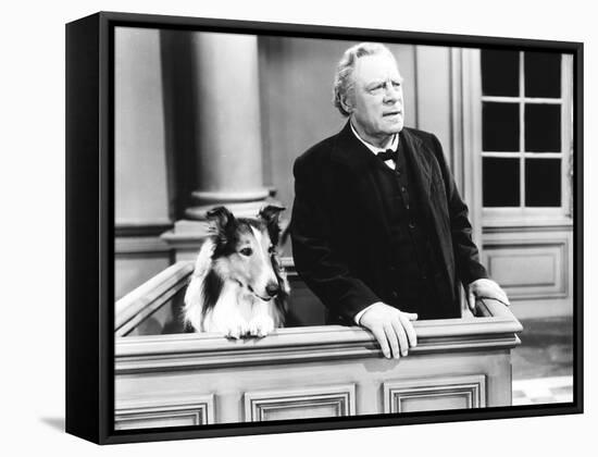 Challenge to Lassie, from Left: Lassie, Edmund Gwenn, 1949-null-Framed Stretched Canvas