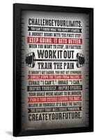 CHALLENGE YOUR LIMITS-null-Framed Poster