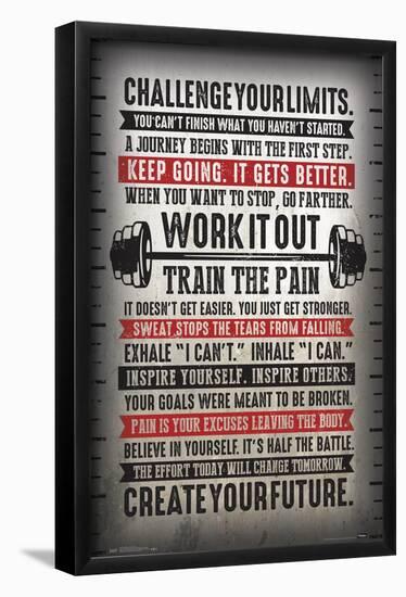 Challenge Your Limits-Trends International-Framed Poster