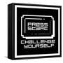 Challenge Yourself Black-Enrique Rodriguez Jr.-Framed Stretched Canvas