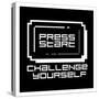 Challenge Yourself Black-Enrique Rodriguez Jr.-Stretched Canvas