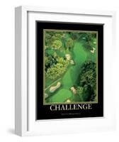 Challenge-null-Framed Art Print