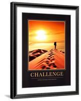 Challenge-null-Framed Art Print