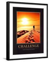 Challenge-null-Framed Art Print