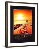 Challenge-null-Framed Art Print