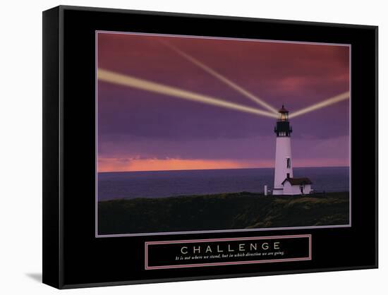 Challenge-null-Framed Stretched Canvas