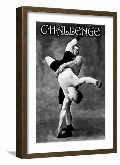 Challenge-null-Framed Art Print