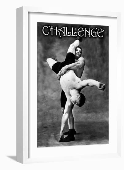 Challenge-null-Framed Art Print