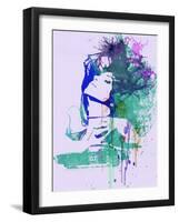 Challenger Girl Green-NaxArt-Framed Art Print