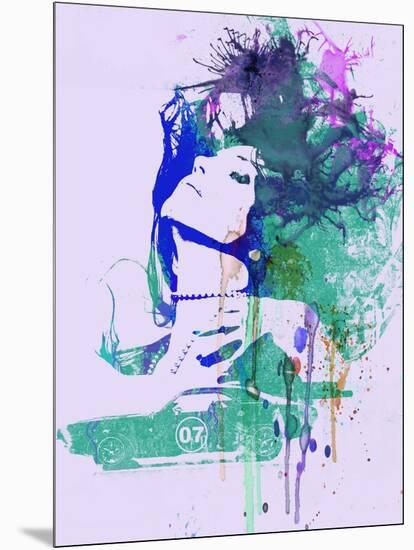 Challenger Girl Green-NaxArt-Mounted Art Print