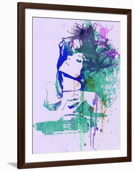 Challenger Girl Green-NaxArt-Framed Art Print