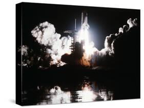 Challenger Liftoff 1983-null-Stretched Canvas