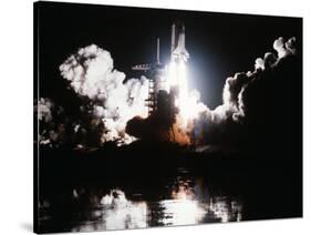 Challenger Liftoff 1983-null-Stretched Canvas