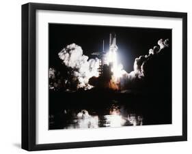Challenger Liftoff 1983-null-Framed Premium Photographic Print