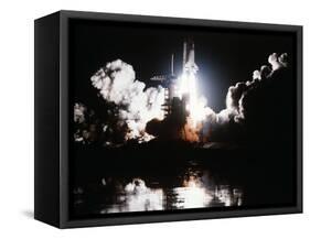 Challenger Liftoff 1983-null-Framed Stretched Canvas