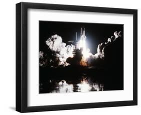 Challenger Liftoff 1983-null-Framed Photographic Print